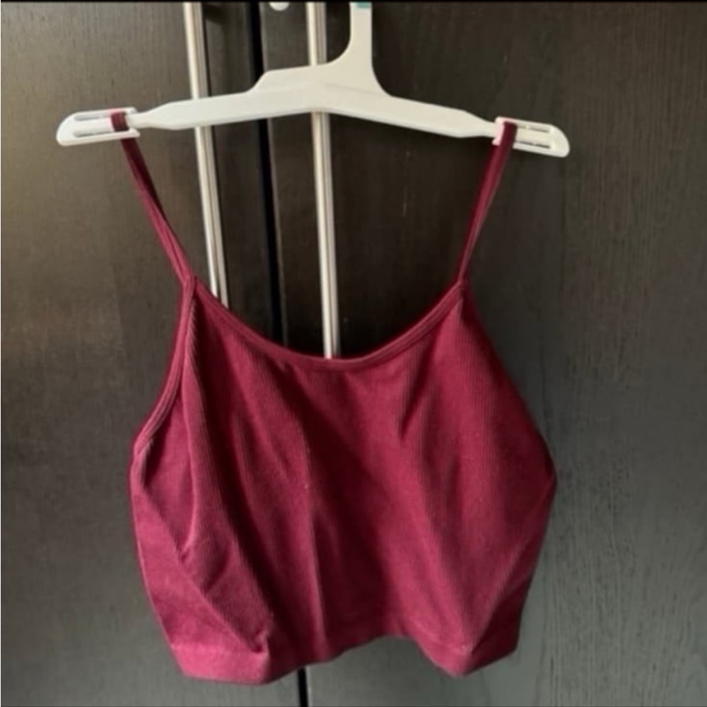 Women's Burgundy Seamless Tank M/L